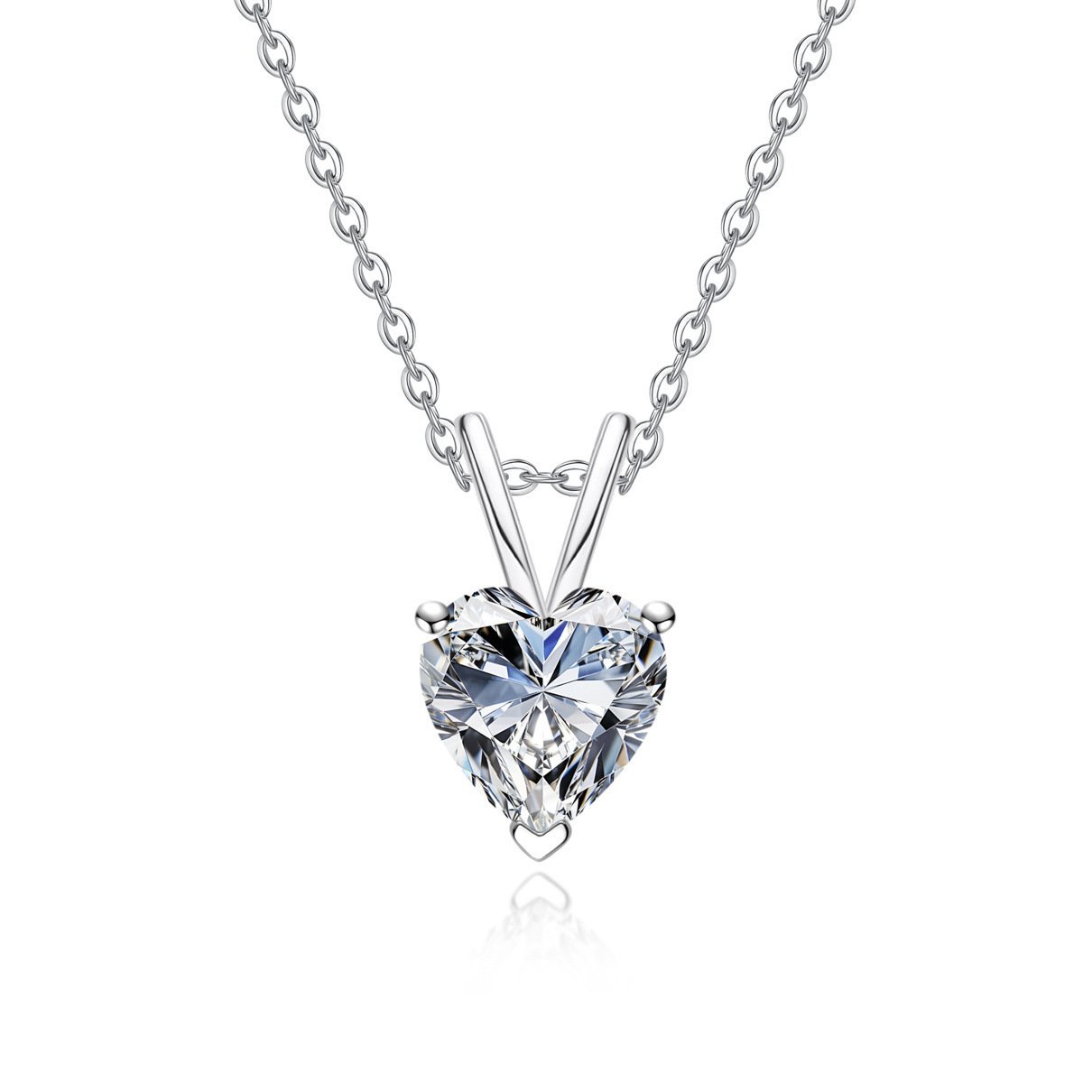 Moissanite 925 Sterling Silver Pendantlight Luxury Fashion-forward Necklace Accessory - Image 6